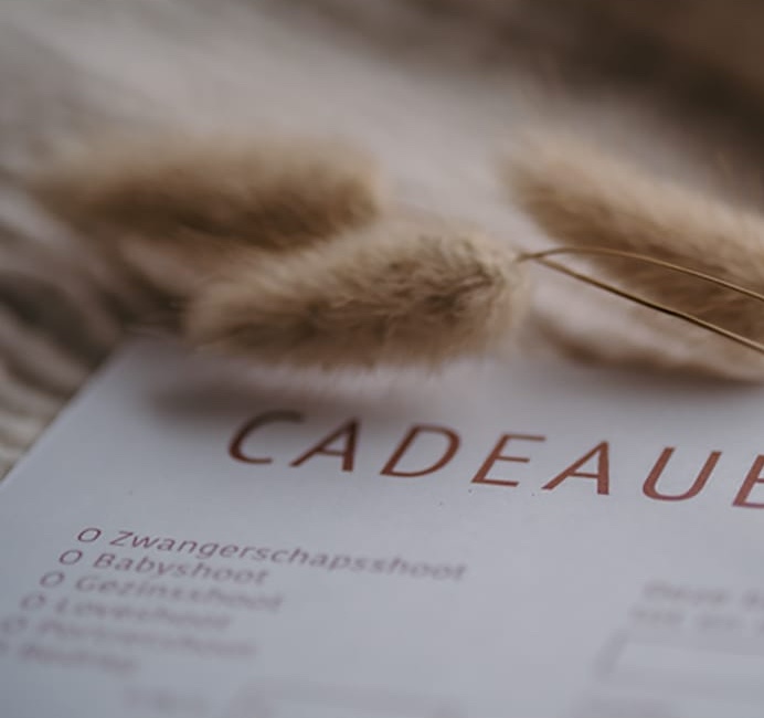 Cadeaubon voor fotoshoot bij Caar Fotografie